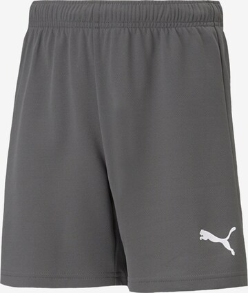 Regular Pantalon de sport 'TeamRise' PUMA en gris : devant