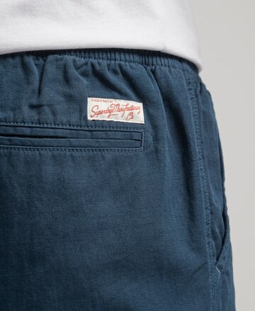 Superdry Regular Broek in Blauw