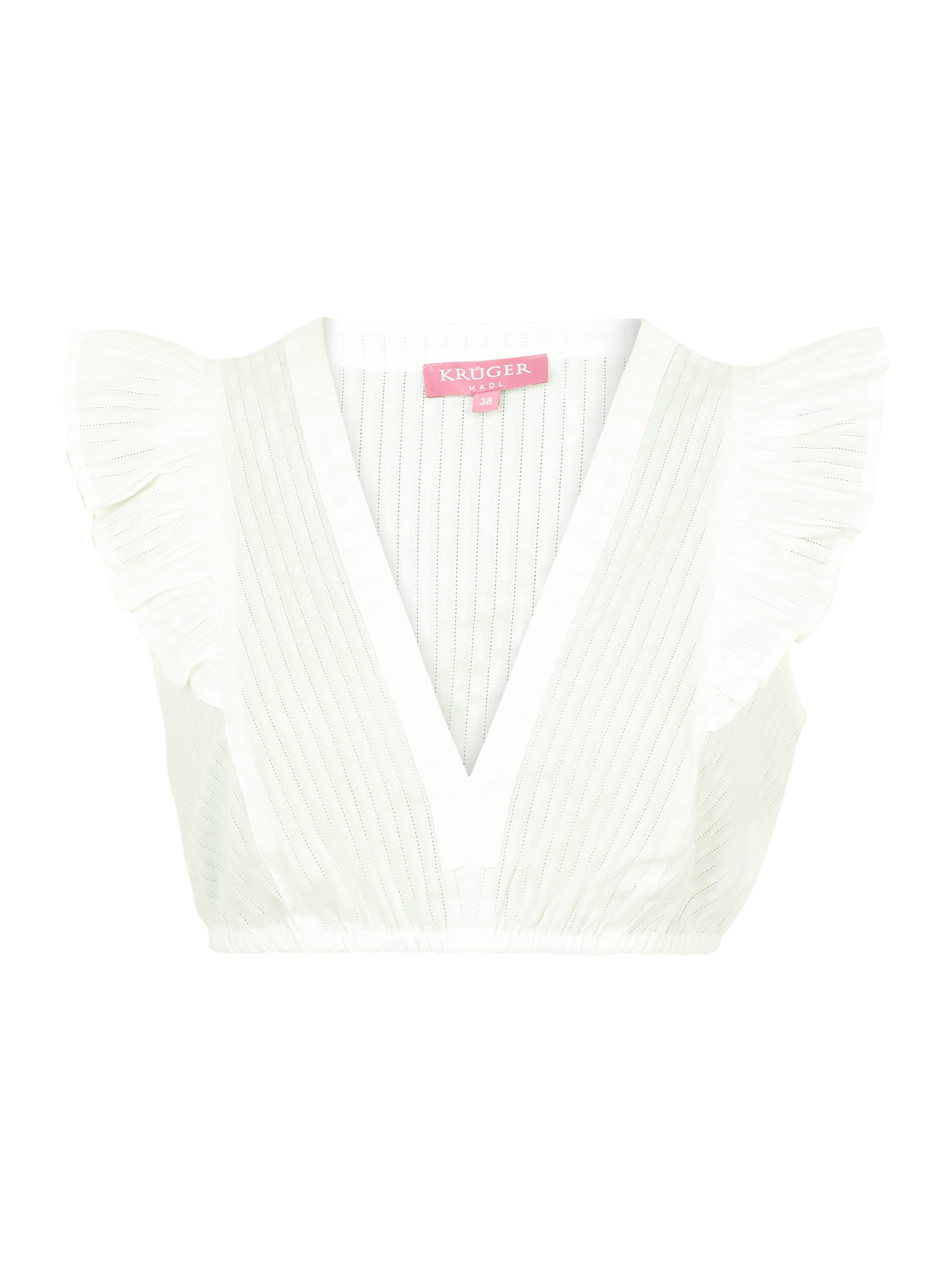 Krüger Madl Блуза в традиционен стил в бежово: отпред