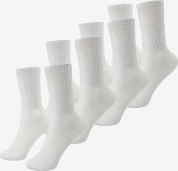 cfab (formerly creamy fabrics) Socks 'Lange Sportsocken | 4er Pack' in White: front