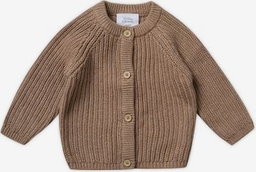 Stellou & Friends Knit cardigan in Brown: front
