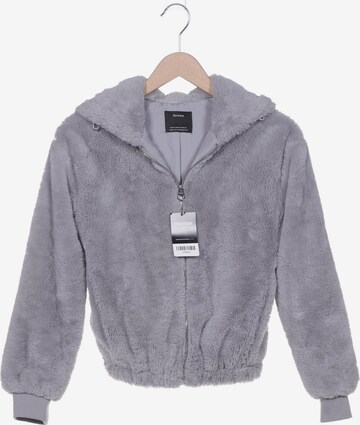 Bershka Sweatshirt & Zip-Up Hoodie in XS in Grey: front