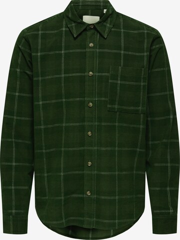 Only & Sons Button Up Shirt 'ONSWILLIAM' in Green: front