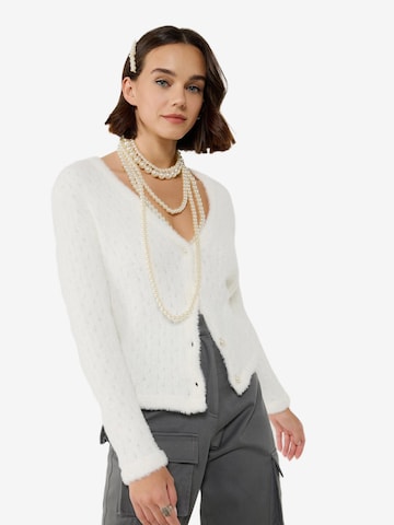 No Matter What Gebreid vest in Wit