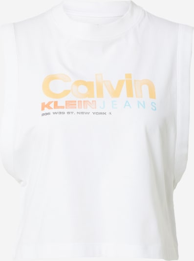 Calvin Klein Jeans Top in Light blue / Orange / Dark orange / White, Item view