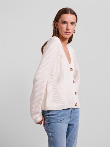 PIECES Knit Cardigan in White