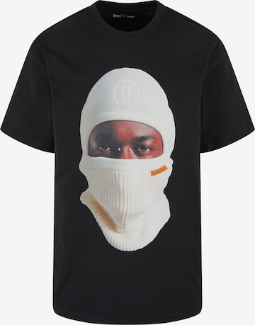 Forgotten Faces Shirt 'White Balaklava' in Black: front