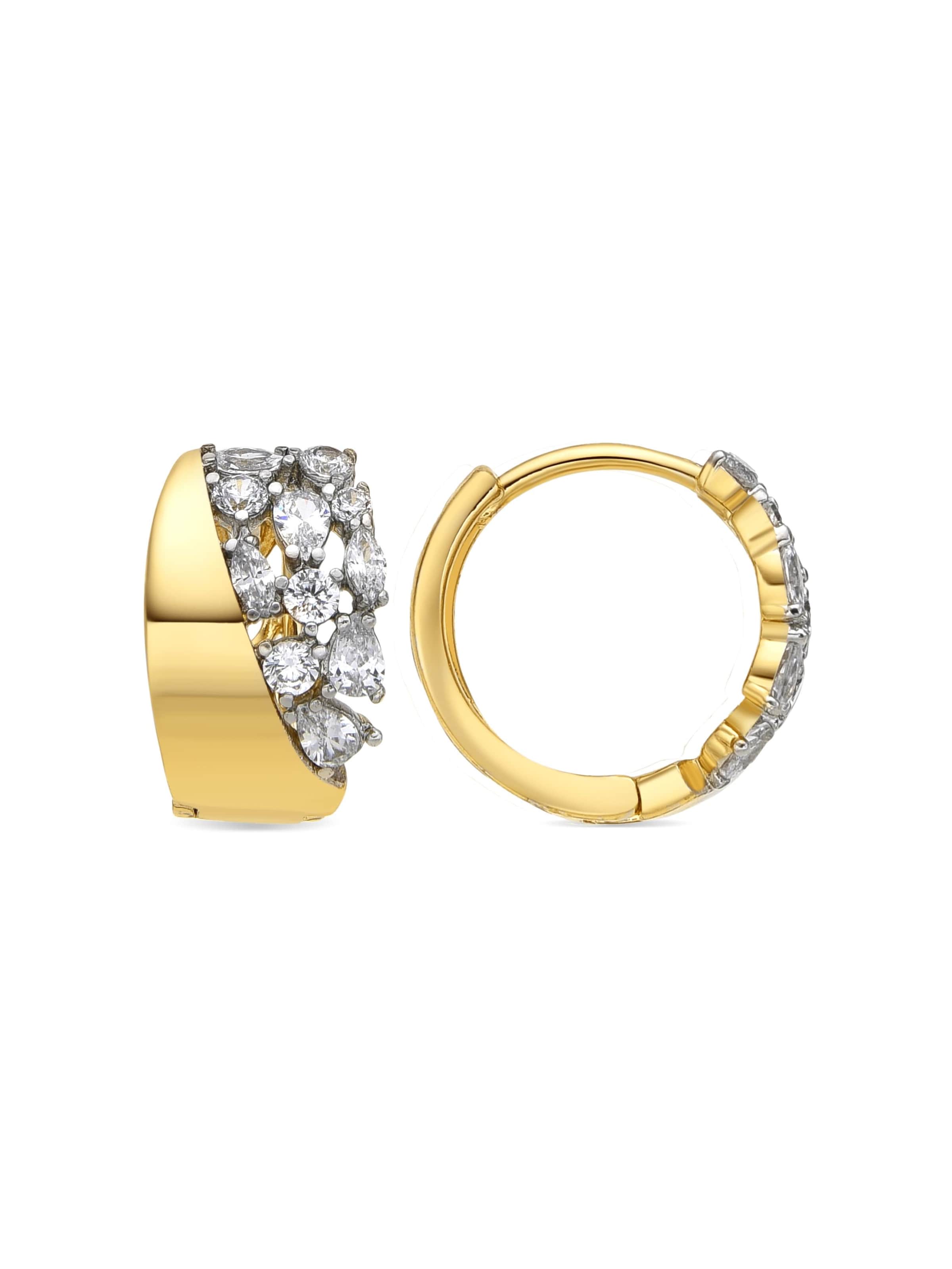 Luxenter Earrings 'Yaoti' in Gold: front