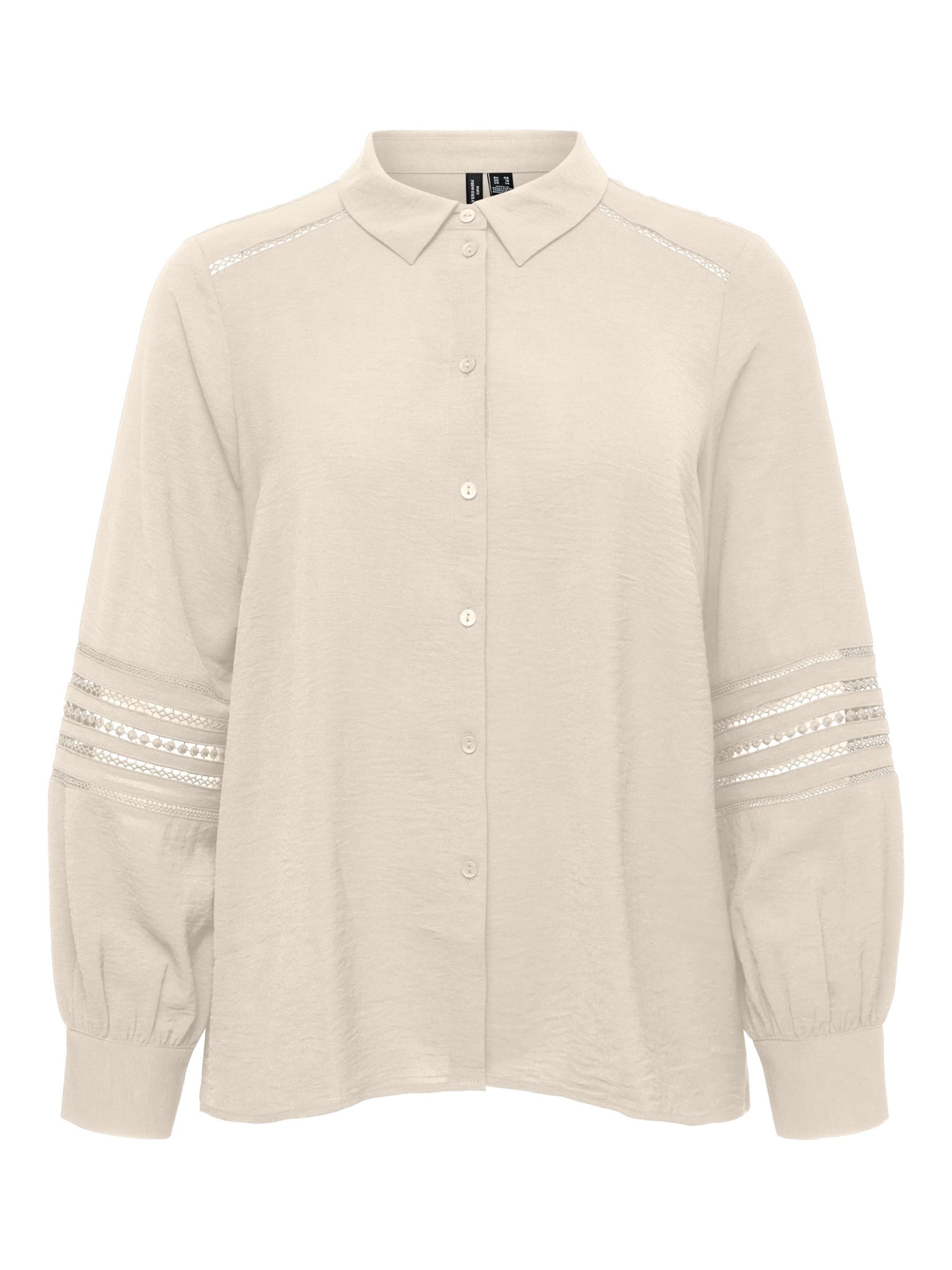 Chemisier 'VMCmusla' Vero Moda Curve en beige : devant