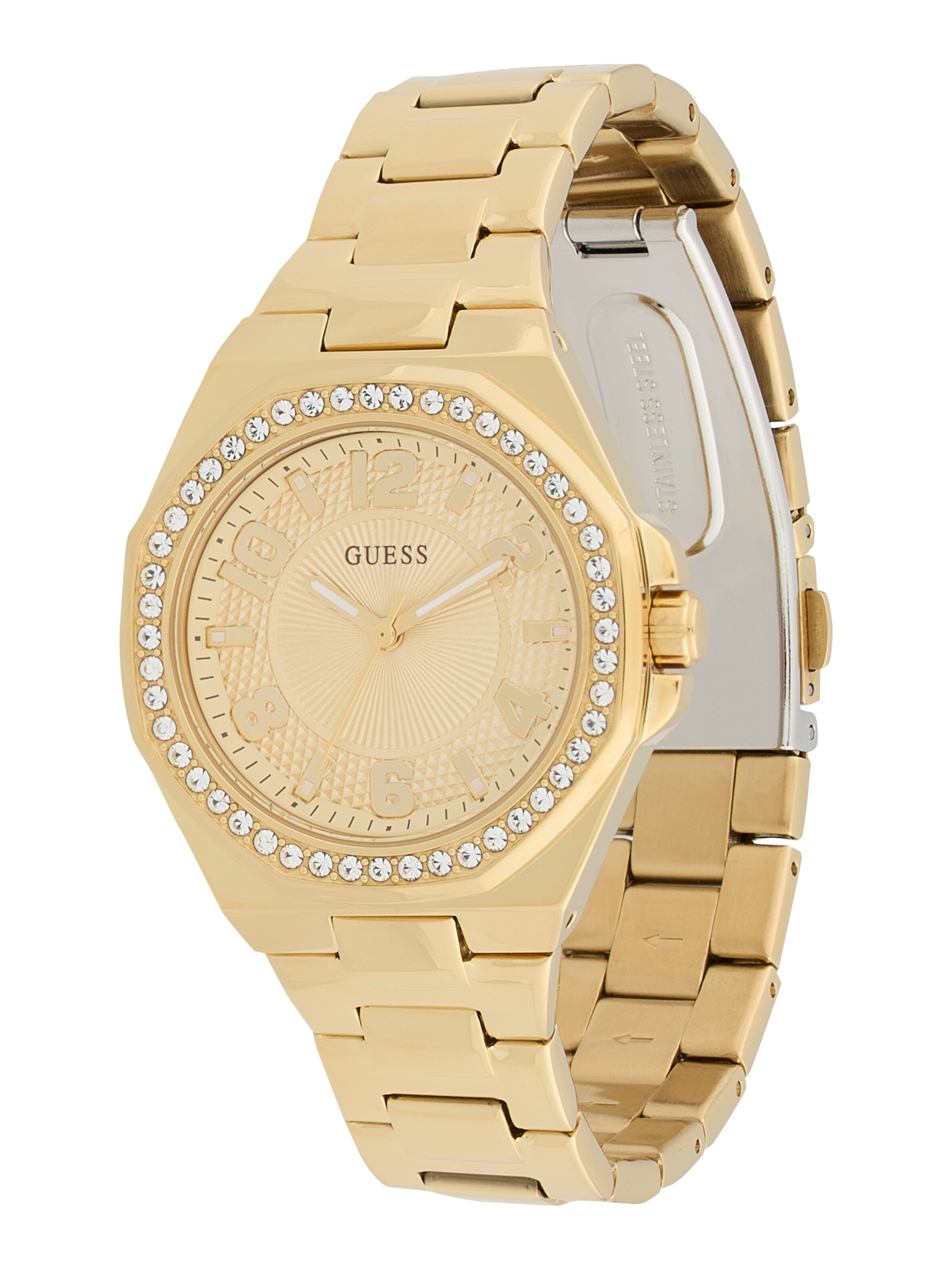 GUESS Analog watch 'CONTESSA' in Gold: front