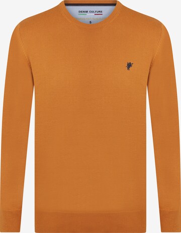 DENIM CULTURE Sweater 'Mathevv' in Orange: front