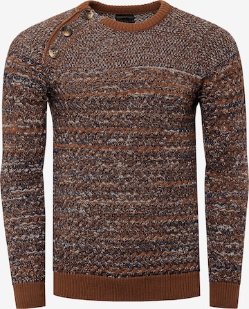 Rusty Neal Pullover in Braun: predná strana