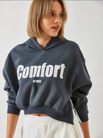 Bianco Lucci Sweatshirt 'Sweatshirts' in Grey