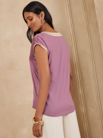 Chemisier love & roses en violet