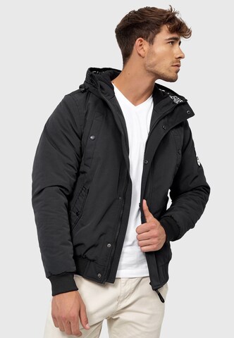 INDICODE JEANS Winter Jacket 'Albany' in Black