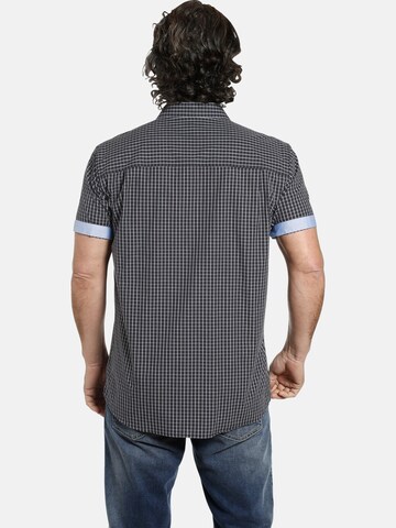 Jan Vanderstorm Regular fit Button Up Shirt ' Ajule ' in Blue