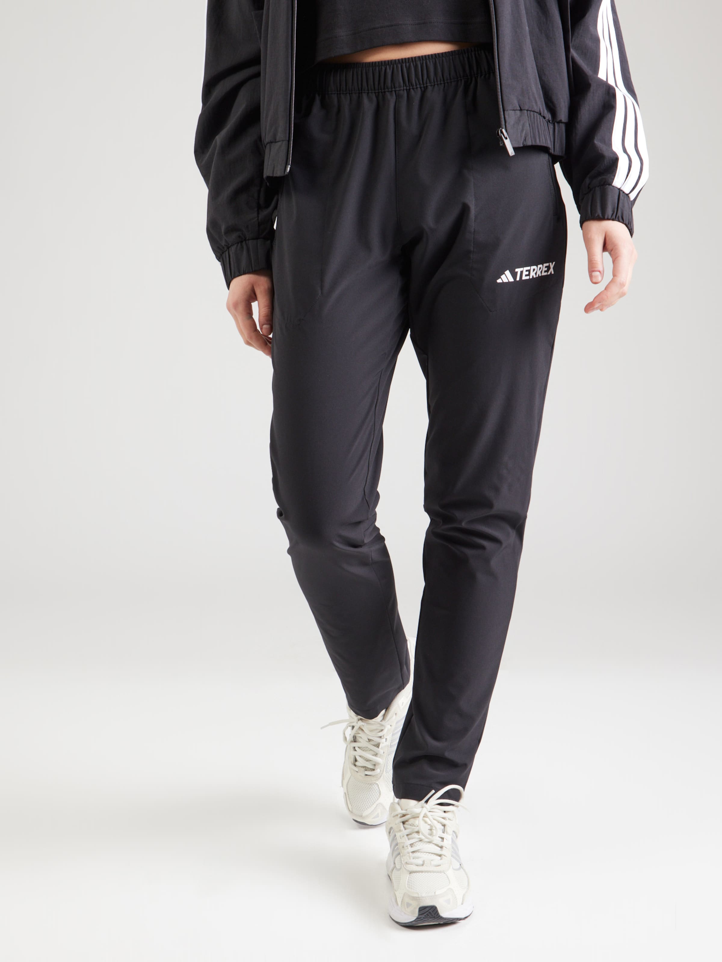 ADIDAS TERREX Slim fit Outdoor Pants 'Essentials' in Black | ABOUT YOU