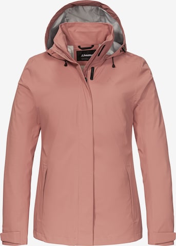Veste outdoor Schöffel en rose : devant
