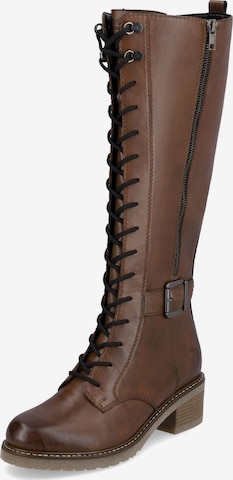 REMONTE Lace-Up Boots in Brown: front