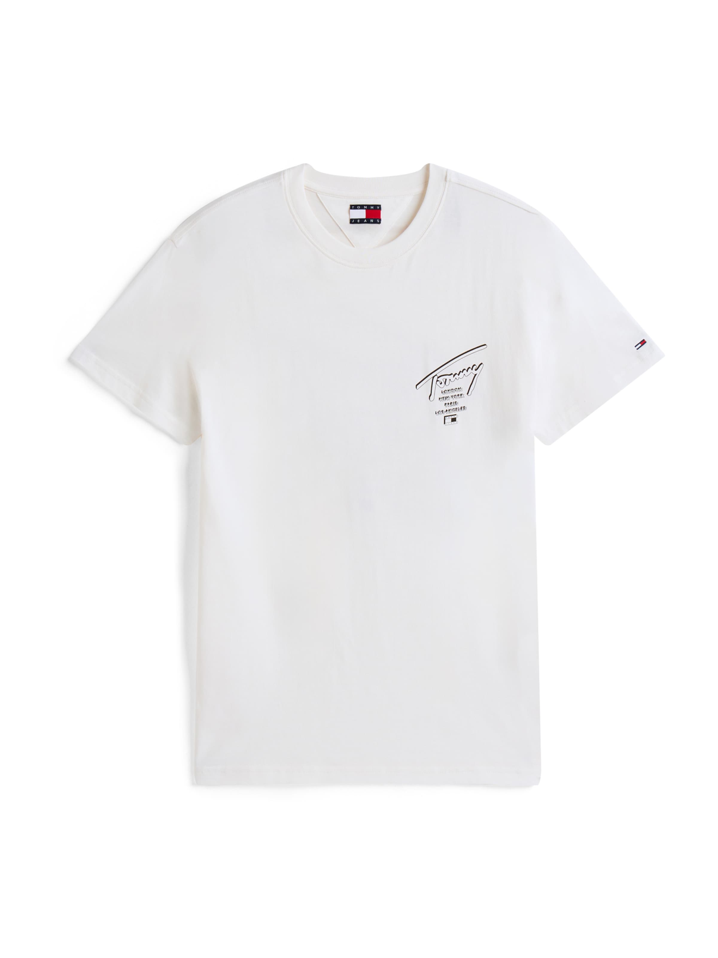Tommy Jeans Koszulka 'City' w kolorze biały: przód
