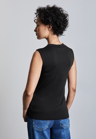 STREET ONE Basic Top mit Turtleneck in Schwarz