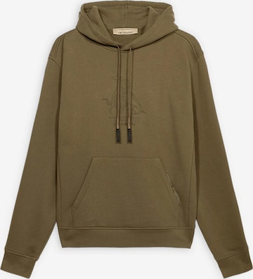 Trussardi - Sudadera en verde: frente