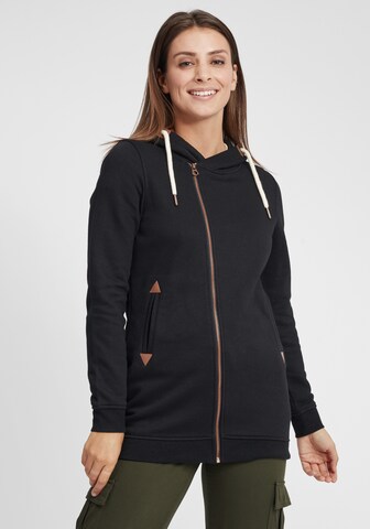 Oxmo Sweatjacke 'Vicky' in Schwarz: predná strana