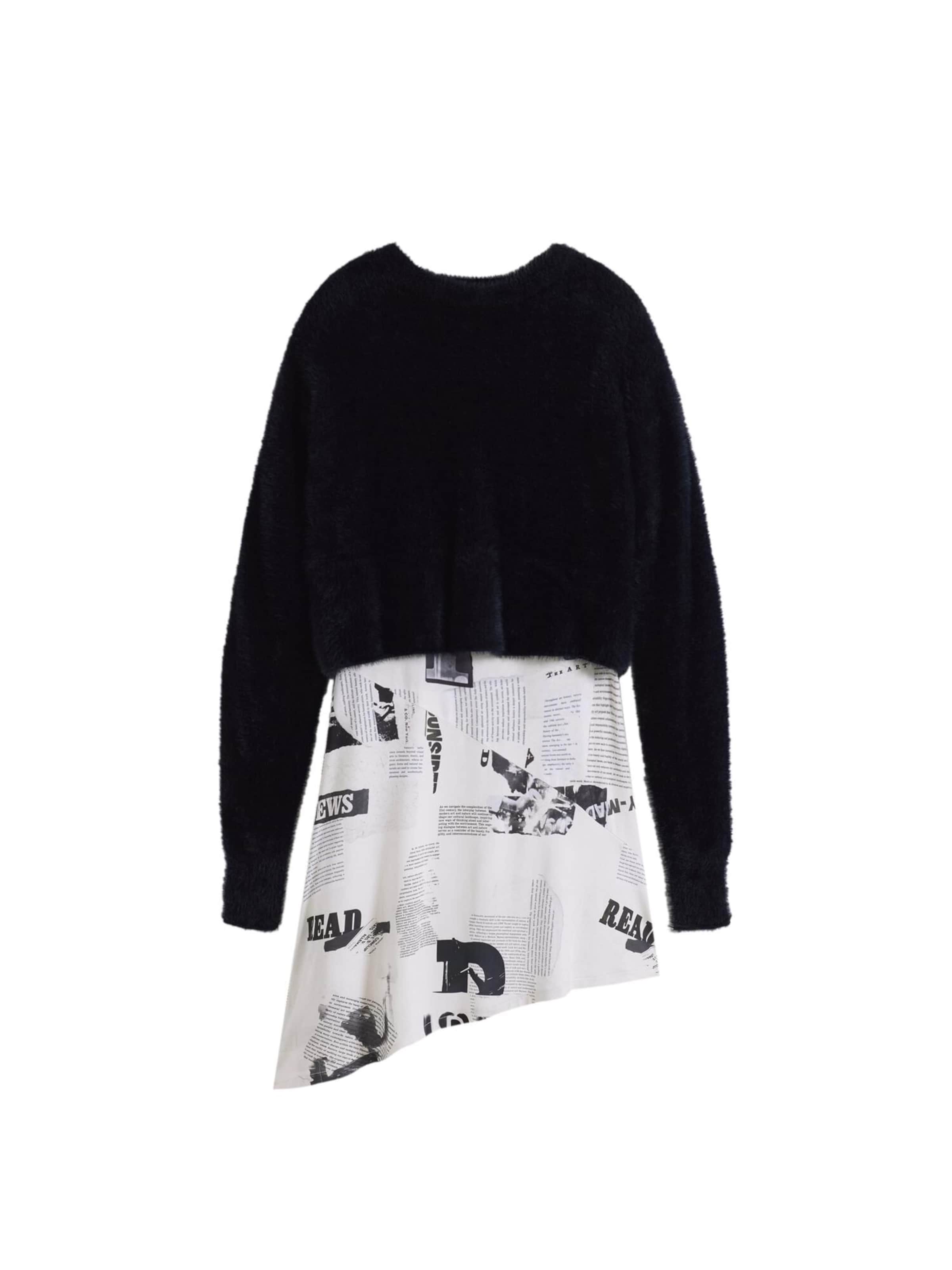 Desigual Sukienka w kolorze czarny: przód