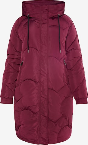 Manteau d’hiver 'lurea' Usha en rouge : devant