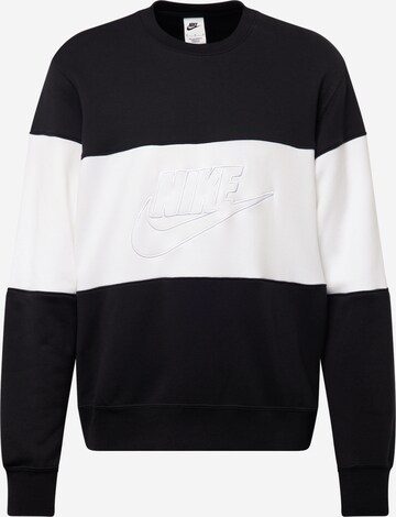 Nike Sportswear Sweatshirt in Schwarz: predná strana