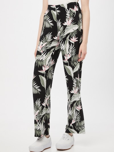VERO MODA Broek 'Simply' in de kleur Pastelgroen / Rosa / Zwart / Wit, Modelweergave