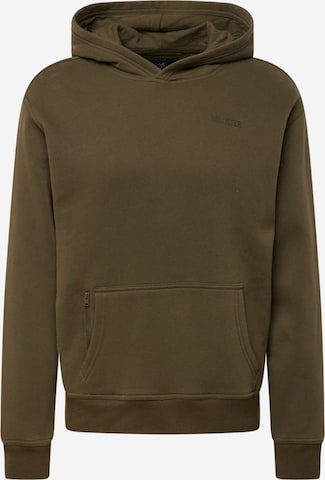 Sweat-shirt HOLLISTER en vert : devant