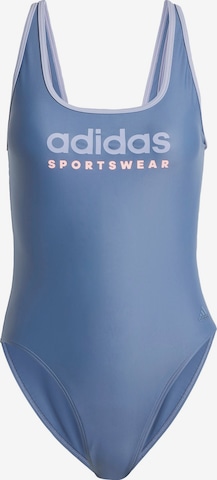 mėlyna ADIDAS SPORTSWEAR Biustjė Sportinis maudymosi kostiumėlis: priekis