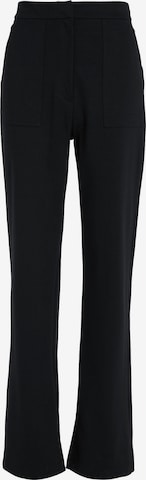 Calvin Klein Jeans Wide leg Trousers in Black: front