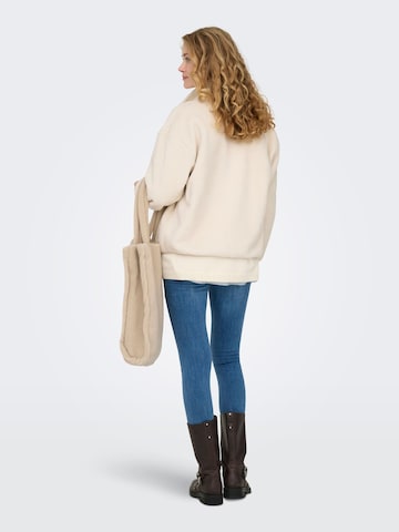 Only Maternity Fleecejacke 'OLMMAMA' in Beige
