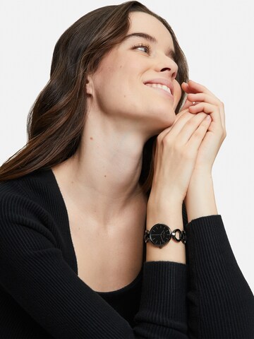 Montre à affichage analogique 'The Black Glamorous' Tamaris en noir : devant