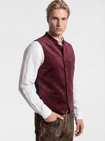 KaiserLich Trachtenweste '4398' in Rot: Vorderseite