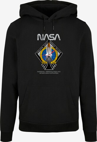 Merchcode Sweatshirt 'NASA - STS135' in Schwarz: predná strana