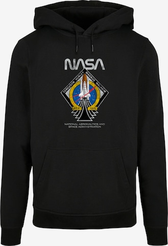 Merchcode Sweatshirt 'NASA - STS135' in Schwarz: predná strana