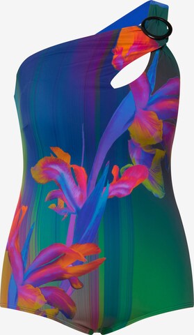 Ulla Popken Bralette Swimsuit in Mixed colors: front