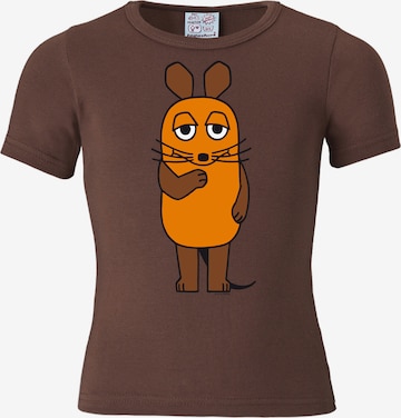 LOGOSHIRT Shirt in Brown: front