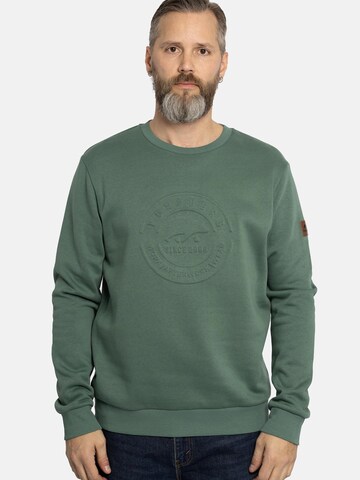 FORSBERG Sweatshirt 'Sweatshirt mit 3D Logo' in Green
