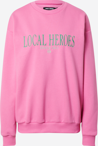 LOCAL HEROES Sweatshirt in Pink: front