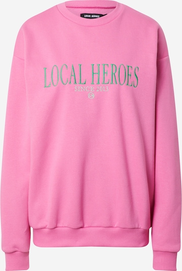 LOCAL HEROES Sweatshirt in Grey / Green / Pink, Item view