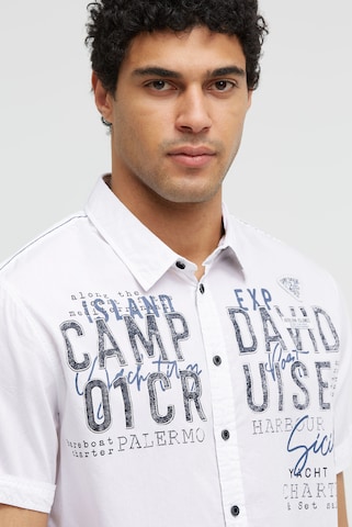 CAMP DAVID Regular fit Button Up Shirt in White