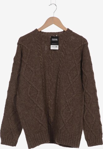 hessnatur Sweater & Cardigan in M in Brown: front