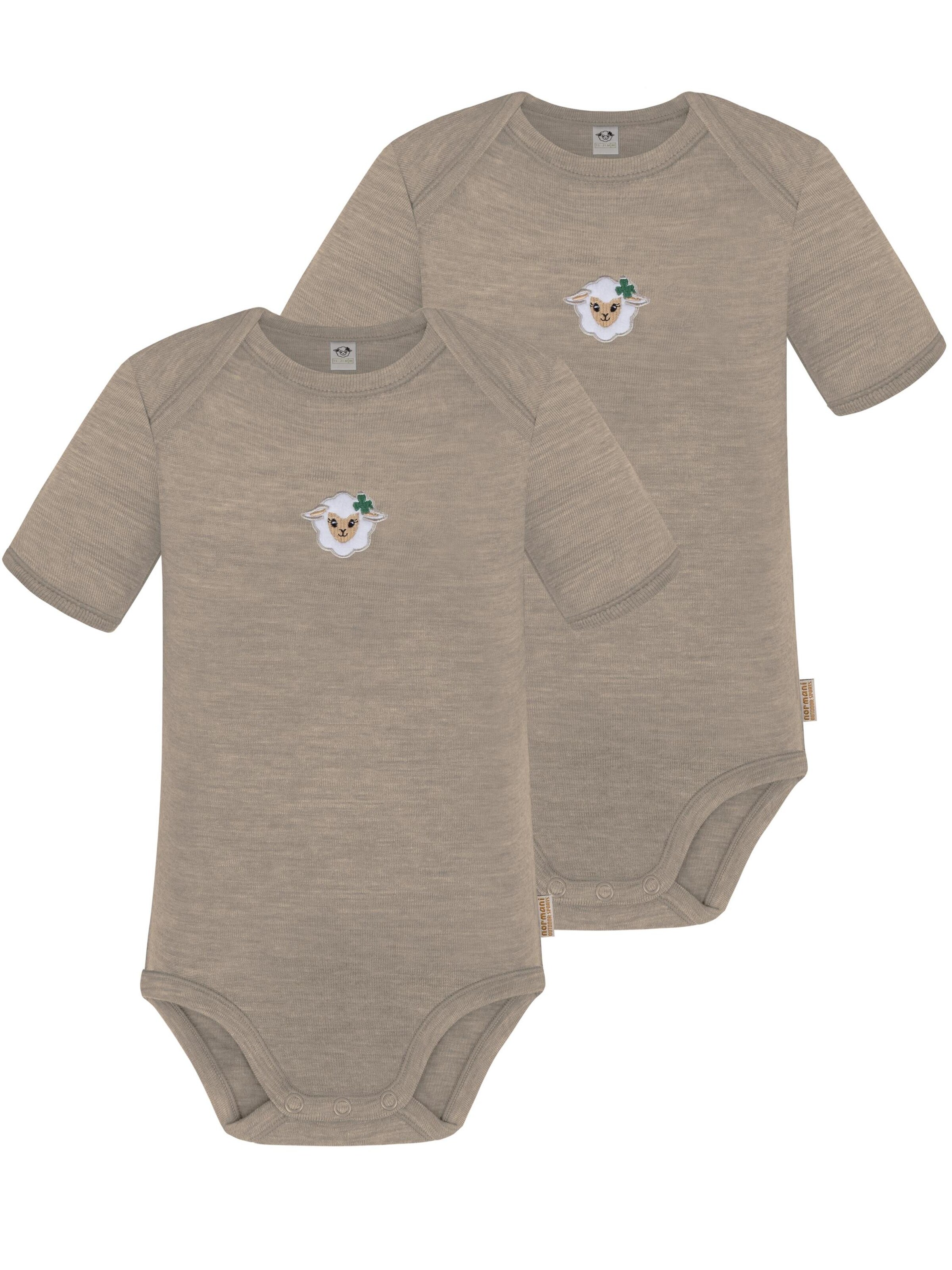 Barboteuse / body 'Tauranga' normani en beige : devant