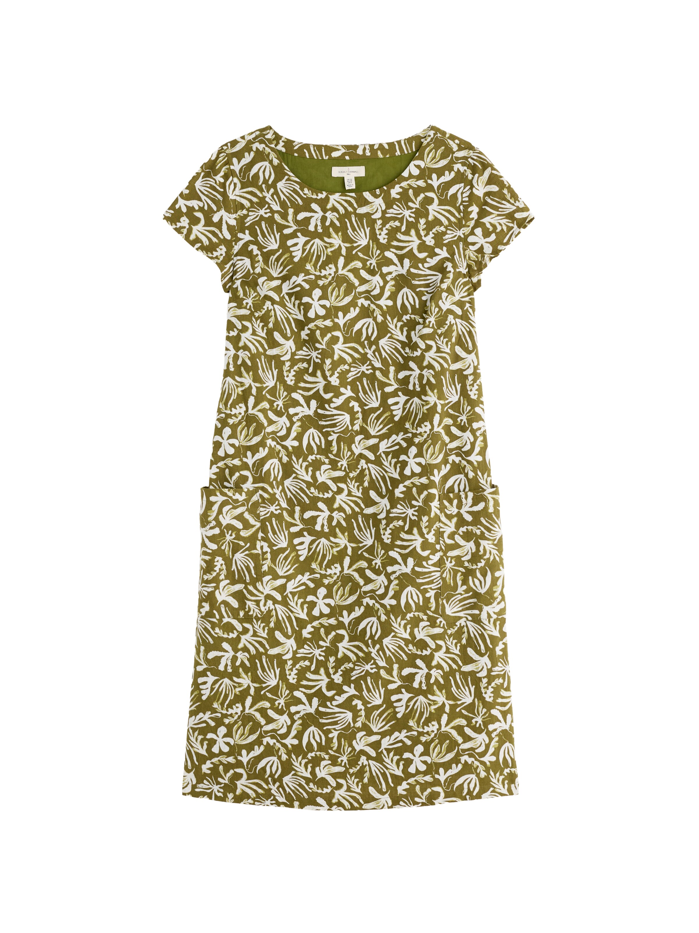 Seasalt Cornwall Dress ' River Cove ' in 38 in Green / White, Item view