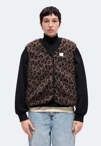 mazine Bodywarmer in Bruin: voorkant