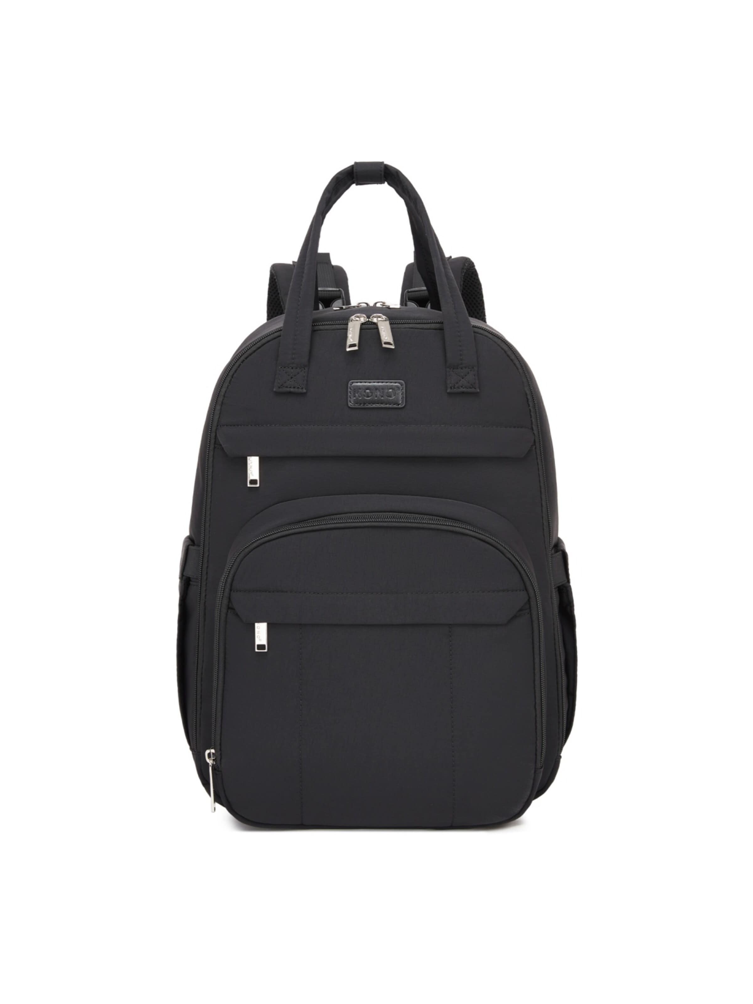 Kono Backpack in Black: front